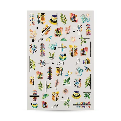 CN köröm matrica (L048) Jungle vibes