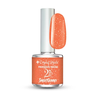 2S SmartGummy Rubber base gel - Nr25 Sunshine Orange 8ml