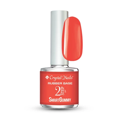 2S SmartGummy Rubber base gel - Nr34 Glowy Fire 8ml