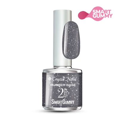 2S SmartGummy Rubber base gel - Nr53 Shimmer Grey 8ml