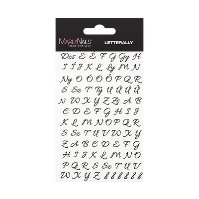 Vizes körömmatrica - Letterally