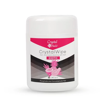 CrystalWipe - Köröm- és Kéztisztító nedves törlőkendő - Exotic