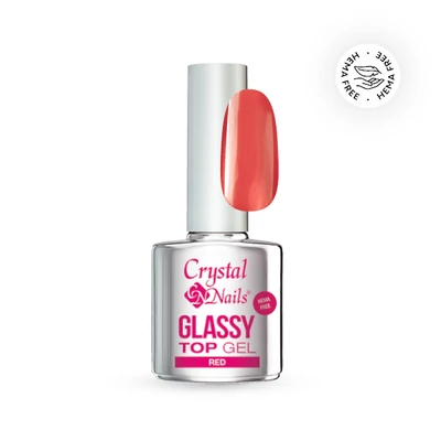 Glassy Top Gel - Red 4ml