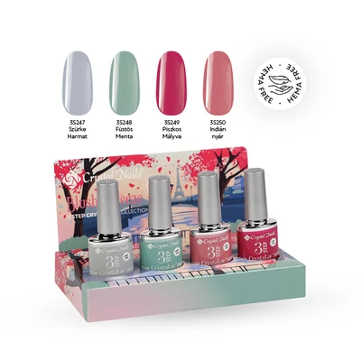 Blush&Breeze 3STEP CrystaLac készlet (4x4ml)