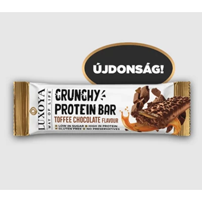 CRUNCHY PROTEIN BAR - ROPPANÓS FEHÉRJE SZELET 45g - Karamella Csokoládé ízű