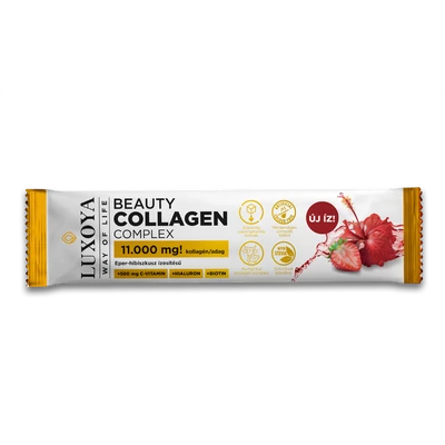 BEAUTY COLLAGEN COMPLEX 11.000 mg ÍZLETES KOLLAGÉN ITALPOR - Eper Hibiszkusz ízű - 15g