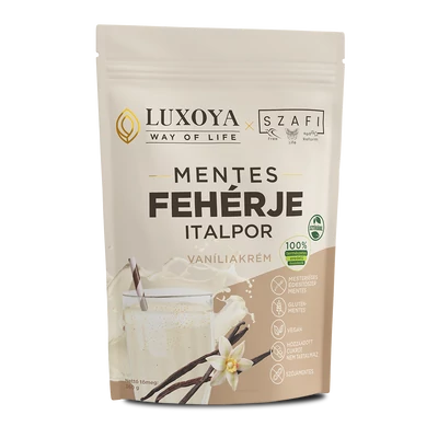 Luxoya x Szafi Mentes Fehérje italpor - Vanília 360g