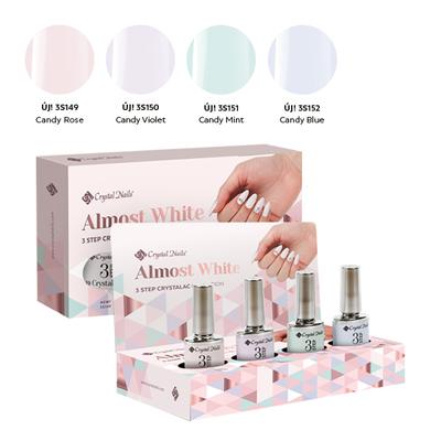 ALMOST WHITE 3 STEP CRYSTALAC KÉSZLET (4X4ML)