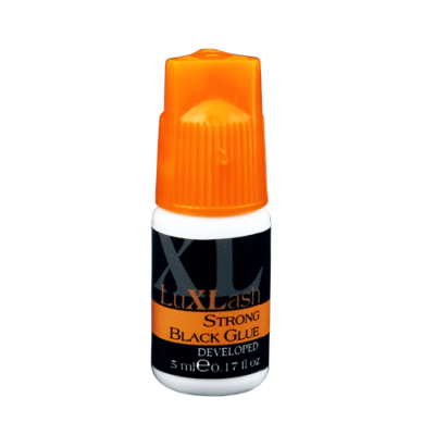 LuXLash Strong Black Glue - Ultra erős fekete pillaragasztó - 5ml