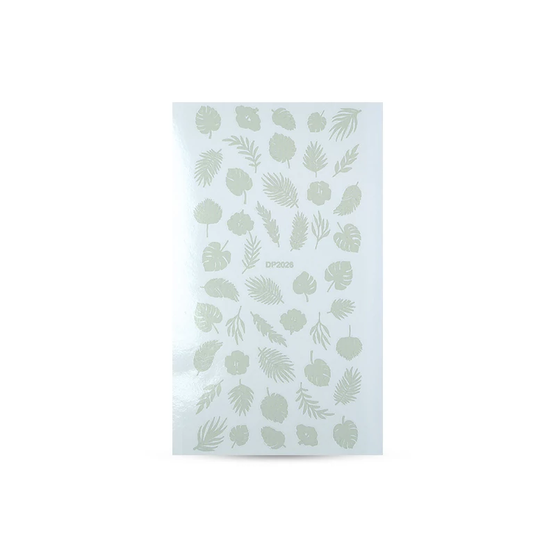 CN köröm matrica (DP2026-silver) tropical vacation
