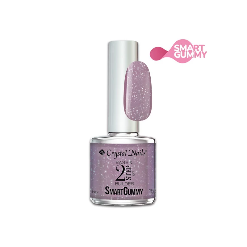 SmartGummy Base & Builder gel - Nr7 Shimmer mauve 8ml