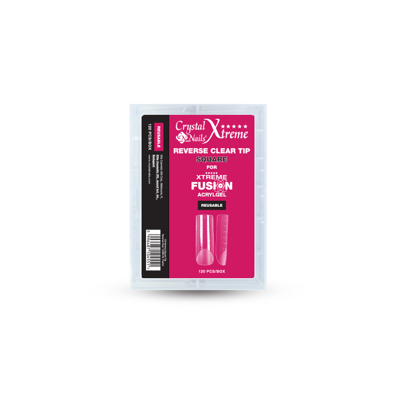 Xtreme Russian Almond Reverse Clear Tip Xtreme Fusion AcrylGel-hez - 120db
