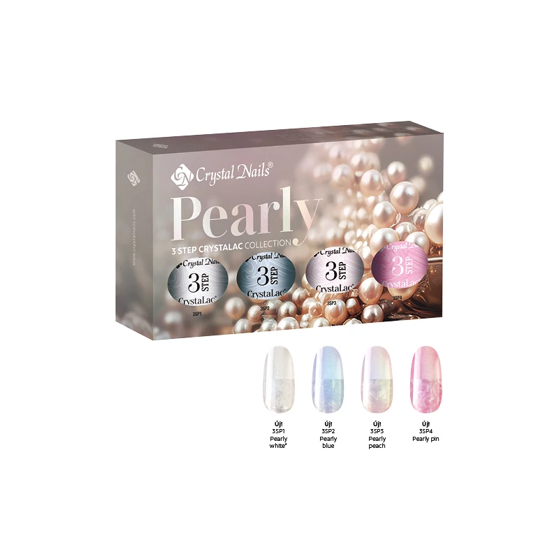 Pearly 3 STEP CrystaLac készlet (4x4ml)