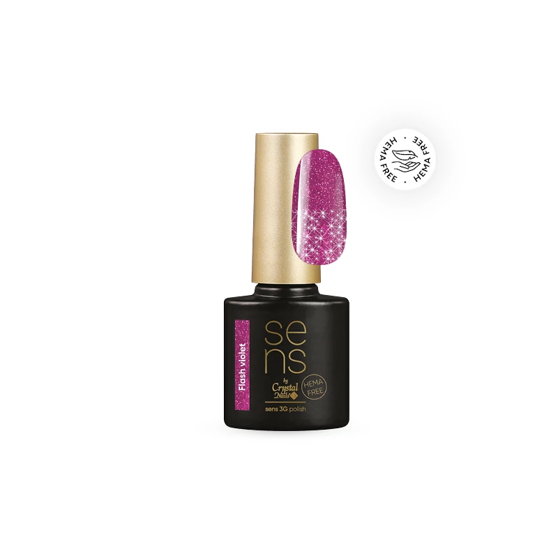 SENS HEMA FREE 3G polish - Flash Holo Violet 4ml