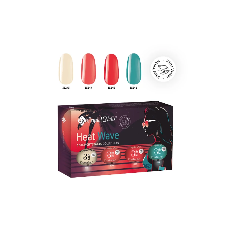 Heat Wave 3 STEP CrystaLac készlet (4x4ml)