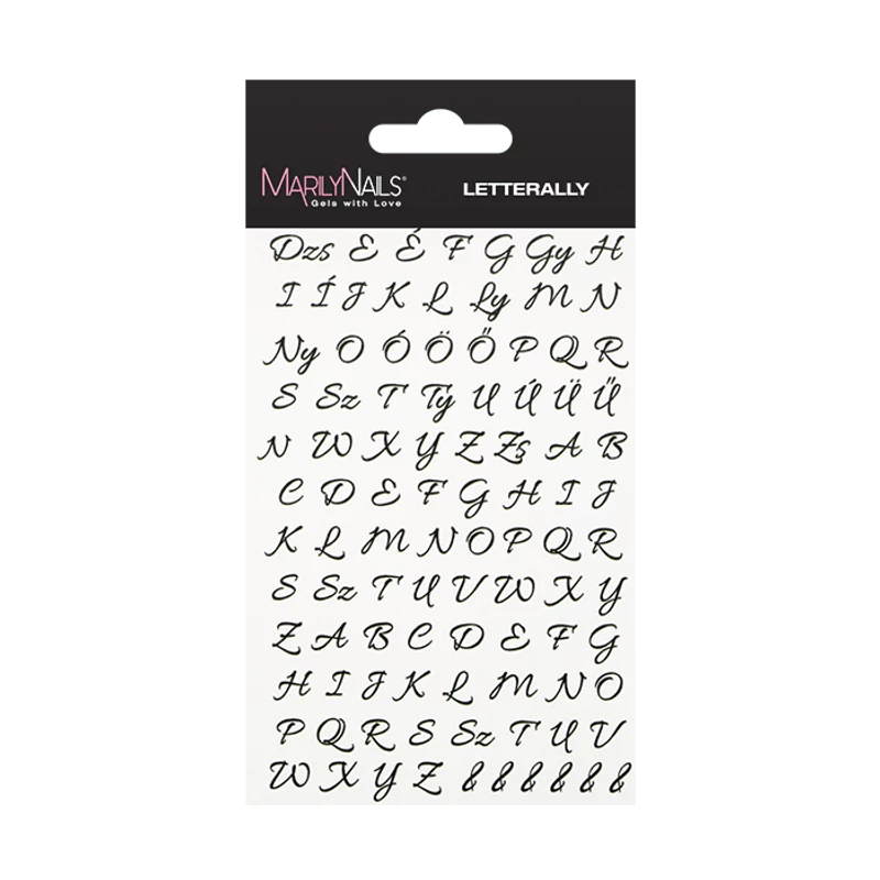 Vizes körömmatrica - Letterally