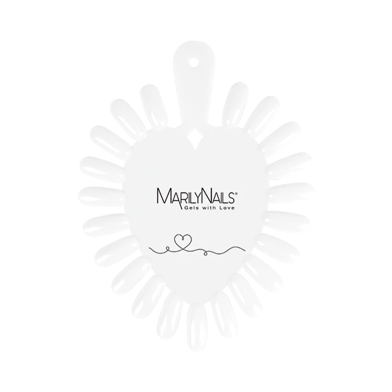 Szív alakú margaréta színpaletta - White