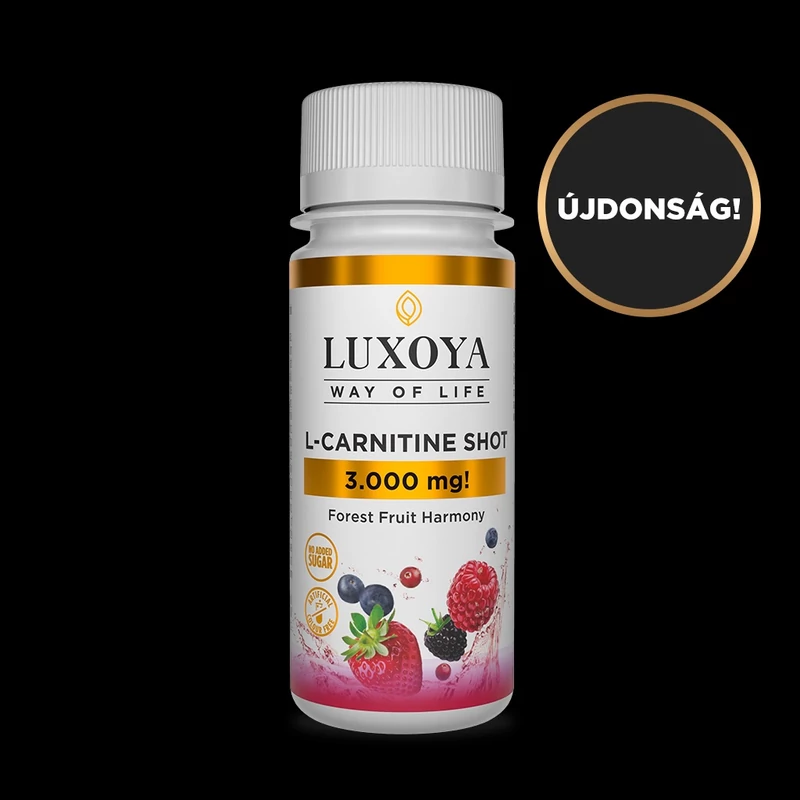 L-CARNITINE SHOT 3.000 mg FOLYÉKONY L-KARNITIN 60 ml, Erdei gyümölcs ízű