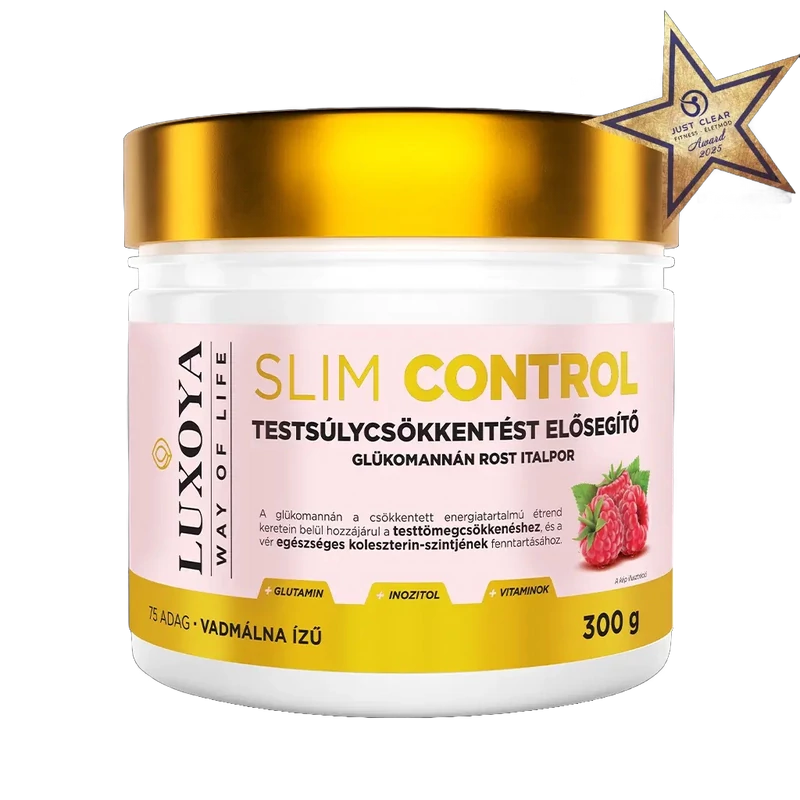 Slim Control - Testsúlycsökkentést elősegítő glükomannán rost italpor – Vadmálna ízű - 300g