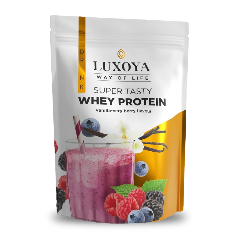Whey Protein - Tejsavó fehérje italpor 450g DOY - Vanília-Bogyós gyümölcs ízű