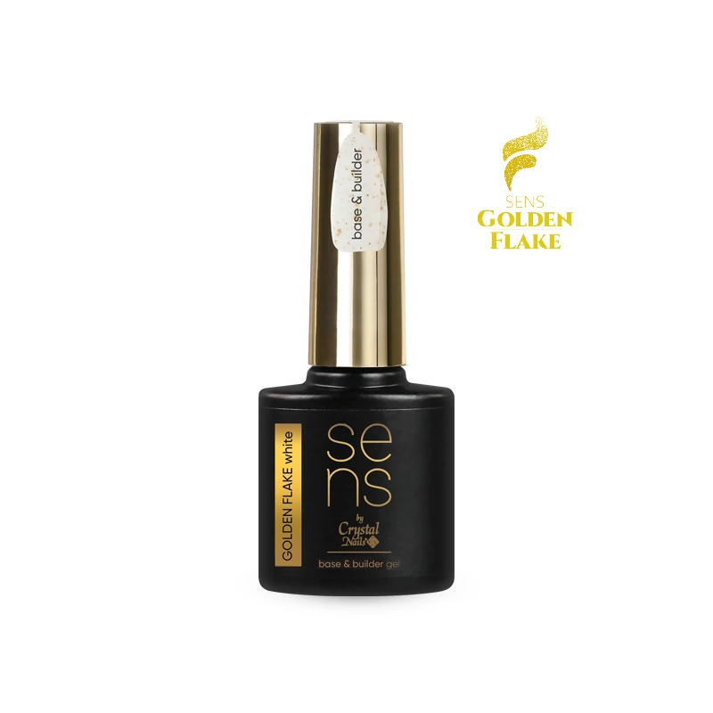 SENS GOLDEN FLAKE base gel - white 10ml
