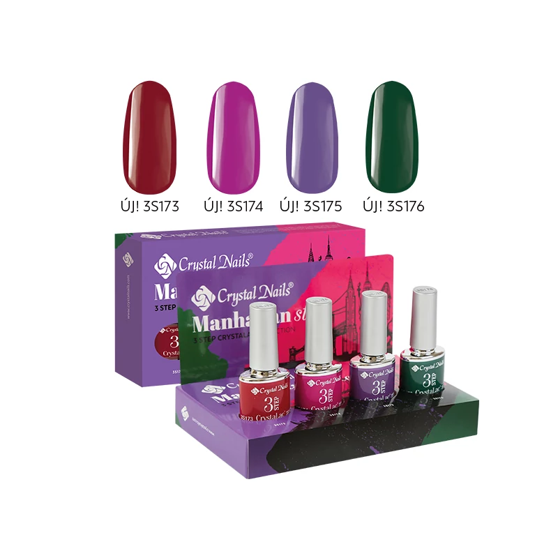 Manhattan Style 3 STEP CrystaLac készlet (4x4ml)