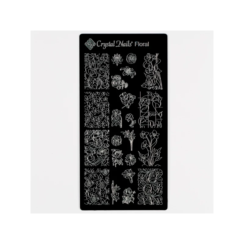 CN körömnyomda sablon floral
