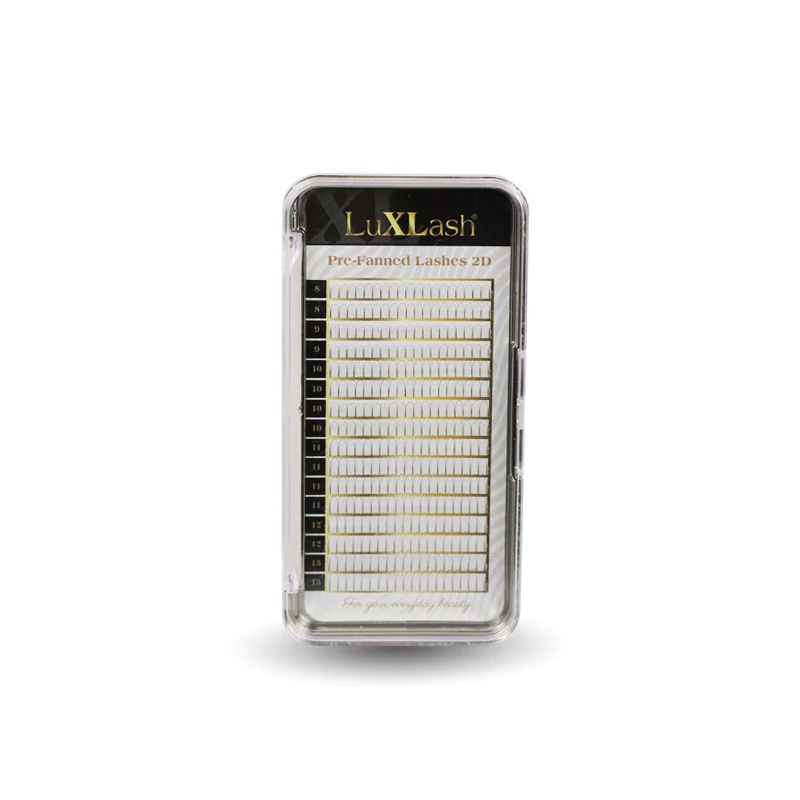 LuXLash Pre-Fanned Lash 2D Black C/0,07 - új
