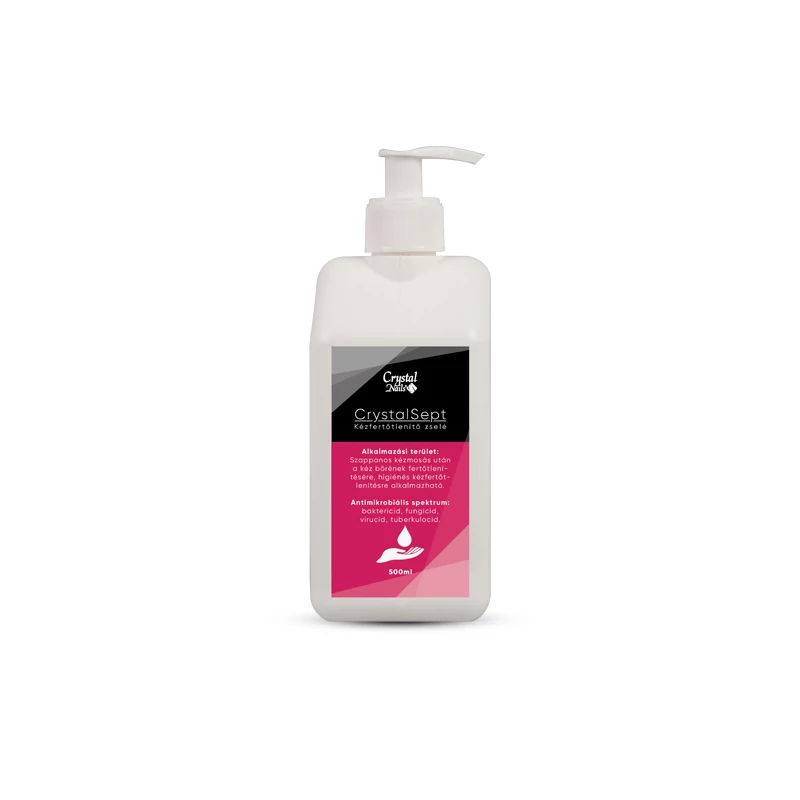 CRYSTALSEPT KÉZFERTŐTLENÍTŐ ZSELÉ 500 ML PUMPÁS SIMA