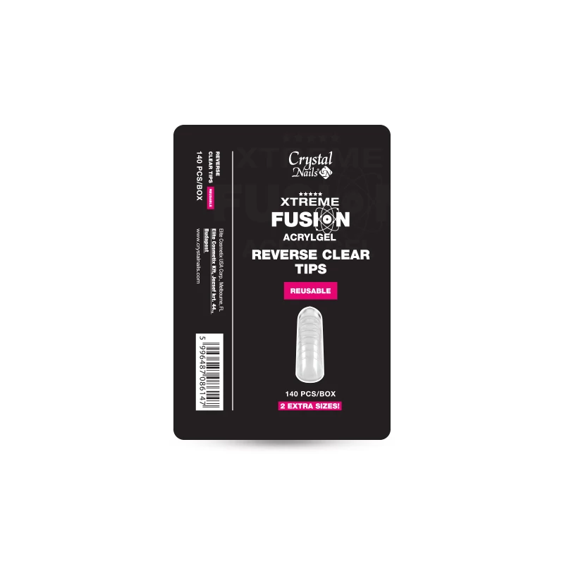 XTREME FUSION ACRYLGEL-HEZ REVERSE CLEAR TIP - 140 DB-OS