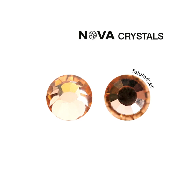 NOVA CRYSTAL STRASSZKŐ L- LIGHT PEACH SS8 (2,4 MM)