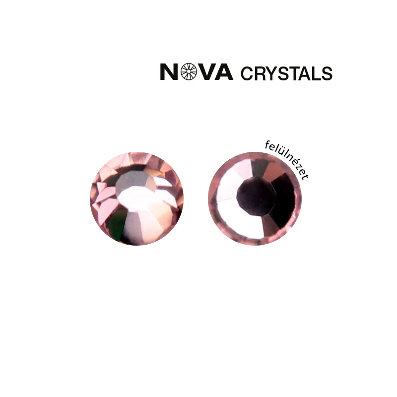 NOVA CRYSTAL STRASSZKŐ - LIGHT ROSE SS8 (2,4 MM)