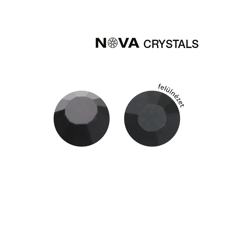 NOVA CRYSTAL STRASSZKŐ - BLACK SS8 (2,4 MM)