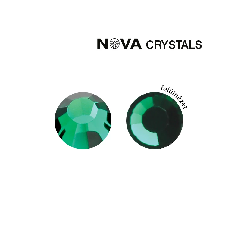 NOVA CRYSTAL STRASSZKŐ - EMERALD SS8 (2,4 MM)