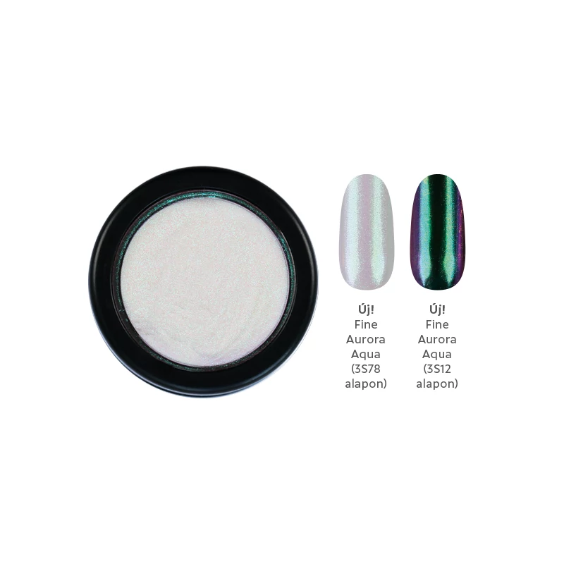 CHROMIRROR KRÓM PIGMENTPOR - FINE AURORA AQUA